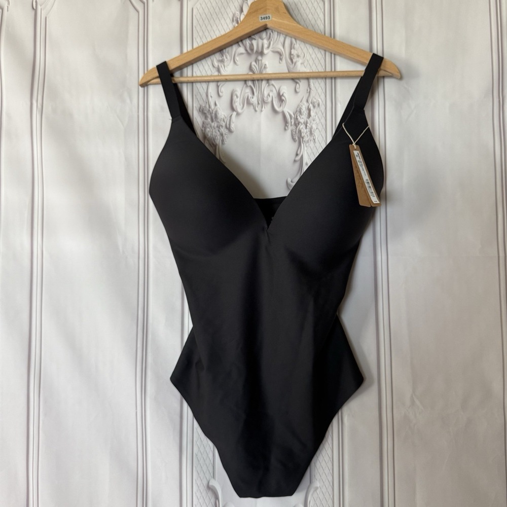 Skims Body Super Push-Up Thong Bodysuit Onyx Black Size NWT